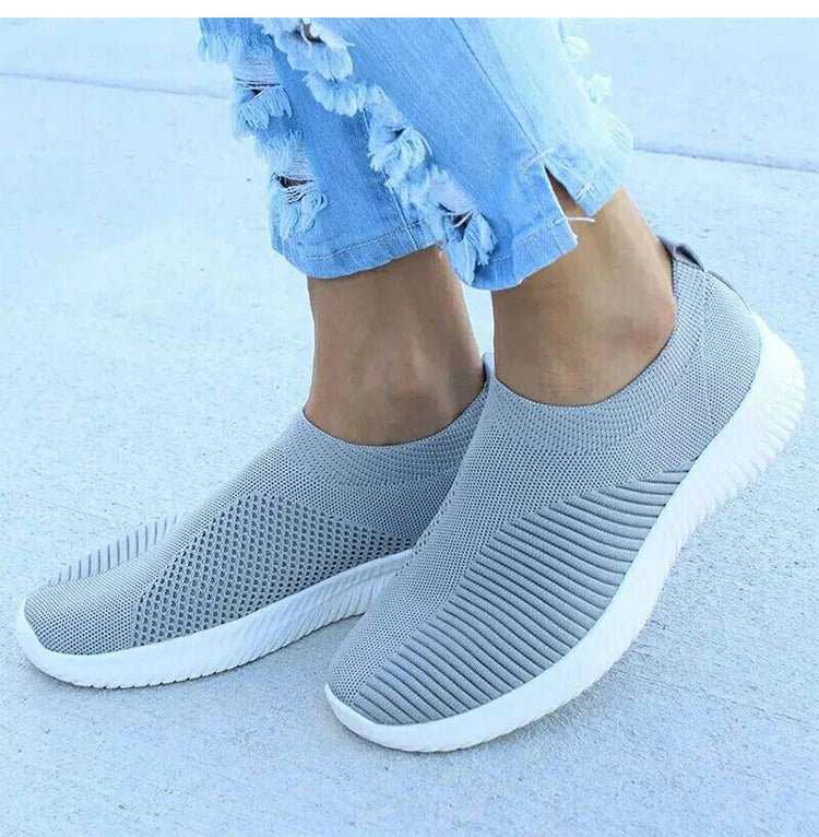 Women's Casual Sneakers - Breathable Slip On Sneakers | Comfortable Vulcanize Shoes - ZOOMNSTORE