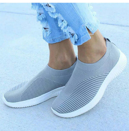 Women's Casual Sneakers - Breathable Slip On Sneakers | Comfortable Vulcanize Shoes - ZOOMNSTORE