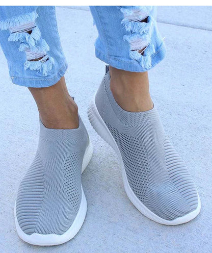Women's Casual Sneakers - Breathable Slip On Sneakers | Comfortable Vulcanize Shoes - ZOOMNSTORE