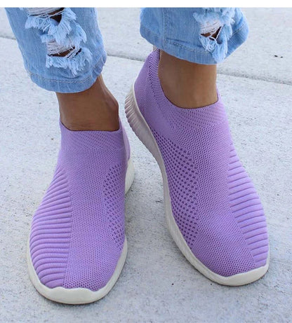 Women's Casual Sneakers - Breathable Slip On Sneakers | Comfortable Vulcanize Shoes - ZOOMNSTORE