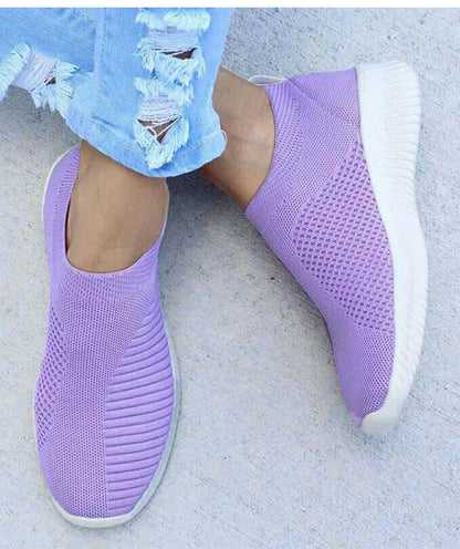 Women's Casual Sneakers - Breathable Slip On Sneakers | Comfortable Vulcanize Shoes - ZOOMNSTORE