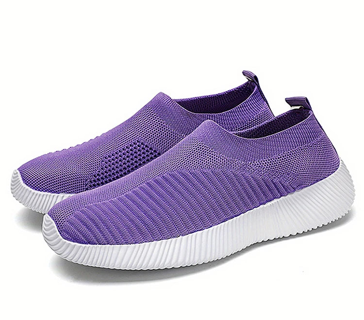 Women's Casual Sneakers - Breathable Slip On Sneakers | Comfortable Vulcanize Shoes - ZOOMNSTORE