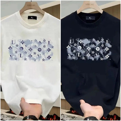 Luxury Womens Casual T-Shirt - Short Sleeve Graphic Print 100 Cotton Top - ZOOMNSTORE