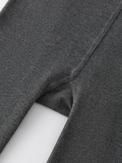 Women's Compression Tights – Slimming Thermal Opaque Mid-Calf Leggings for Winter Comfort - ZOOMNSTORE