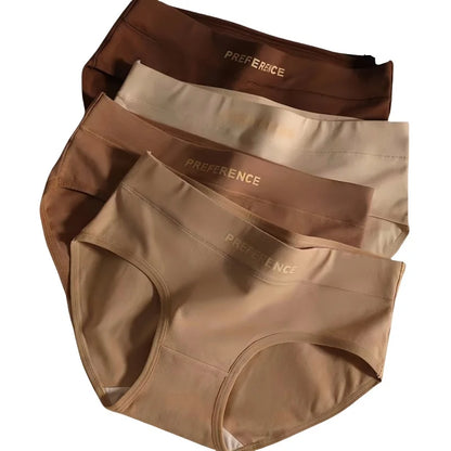 Women's Cotton Briefs Plus Size Panties - Mid Waist Breathable Cotton Underwear Set - ZOOMNSTORE