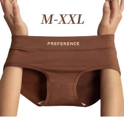 Women's Cotton Briefs Plus Size Panties - Mid Waist Breathable Cotton Underwear Set - ZOOMNSTORE