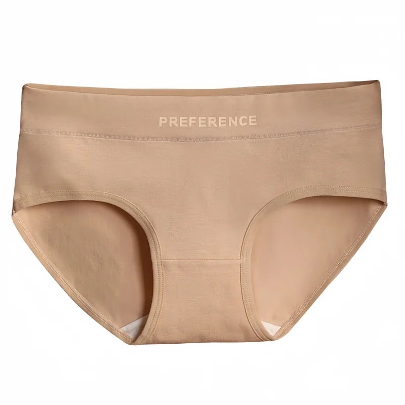 Women's Cotton Briefs Plus Size Panties - Mid Waist Breathable Cotton Underwear Set - ZOOMNSTORE