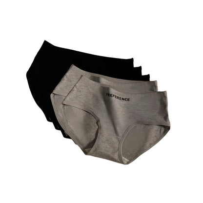 Women's Cotton Briefs Plus Size Panties - Mid Waist Breathable Cotton Underwear Set - ZOOMNSTORE