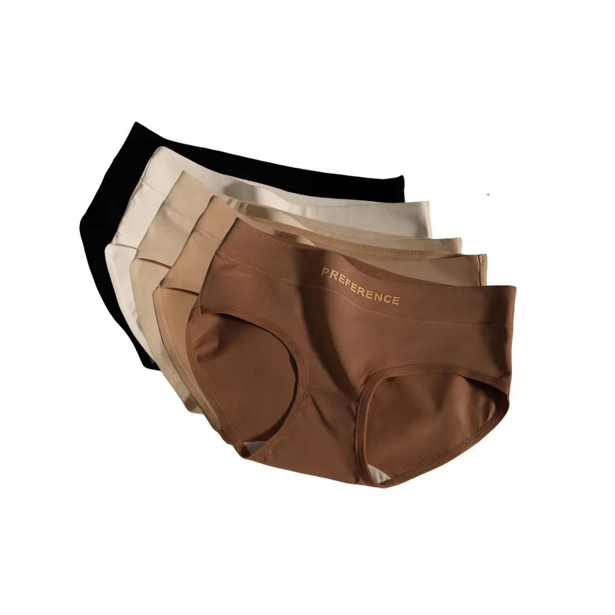 Women's Cotton Briefs Plus Size Panties - Mid Waist Breathable Cotton Underwear Set - ZOOMNSTORE