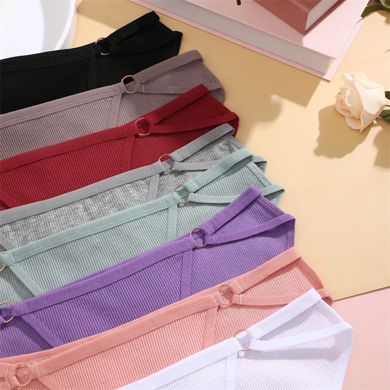 Women's Cotton Panties - 3PCS Breathable Cotton Briefs | Comfortable Striped Underwear - ZOOMNSTORE