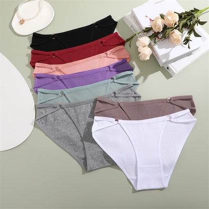 Women's Cotton Panties - 3PCS Breathable Cotton Briefs | Comfortable Striped Underwear - ZOOMNSTORE