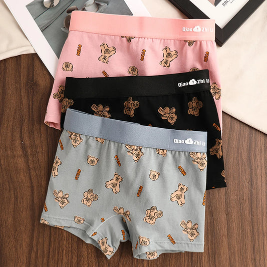 Women's Cotton Panties - Mid-Rise Boyshorts 3PCS Pack | Breathable Antibacterial Underwear - ZOOMNSTORE