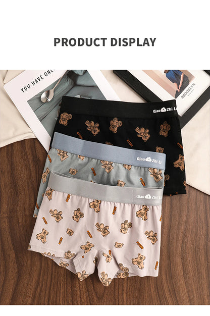 Women's Cotton Panties - Mid-Rise Boyshorts 3PCS Pack | Breathable Antibacterial Underwear - ZOOMNSTORE