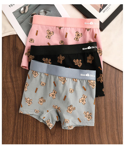 Women's Cotton Panties - Mid-Rise Boyshorts 3PCS Pack | Breathable Antibacterial Underwear - ZOOMNSTORE