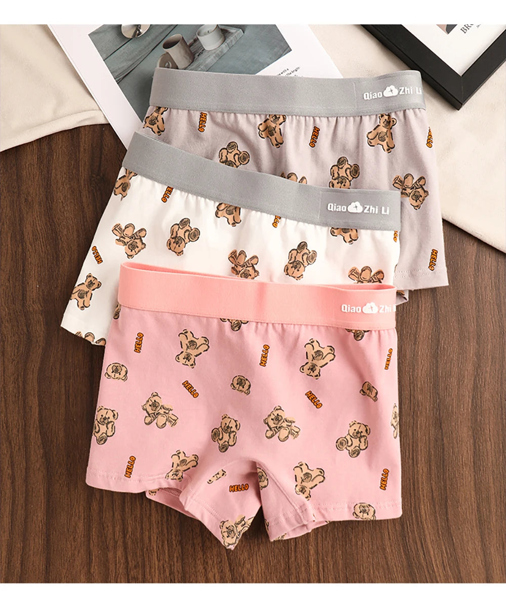 Women's Cotton Panties - Mid-Rise Boyshorts 3PCS Pack | Breathable Antibacterial Underwear - ZOOMNSTORE