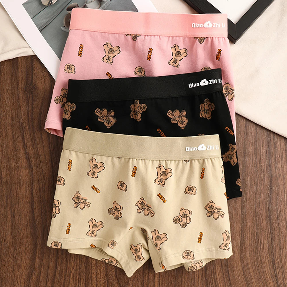 Women's Cotton Panties - Mid-Rise Boyshorts 3PCS Pack | Breathable Antibacterial Underwear - ZOOMNSTORE