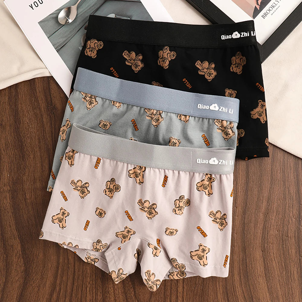 Women's Cotton Panties - Mid-Rise Boyshorts 3PCS Pack | Breathable Antibacterial Underwear - ZOOMNSTORE