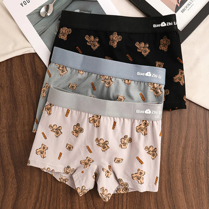 Women's Cotton Panties - Mid-Rise Boyshorts 3PCS Pack | Breathable Antibacterial Underwear - ZOOMNSTORE