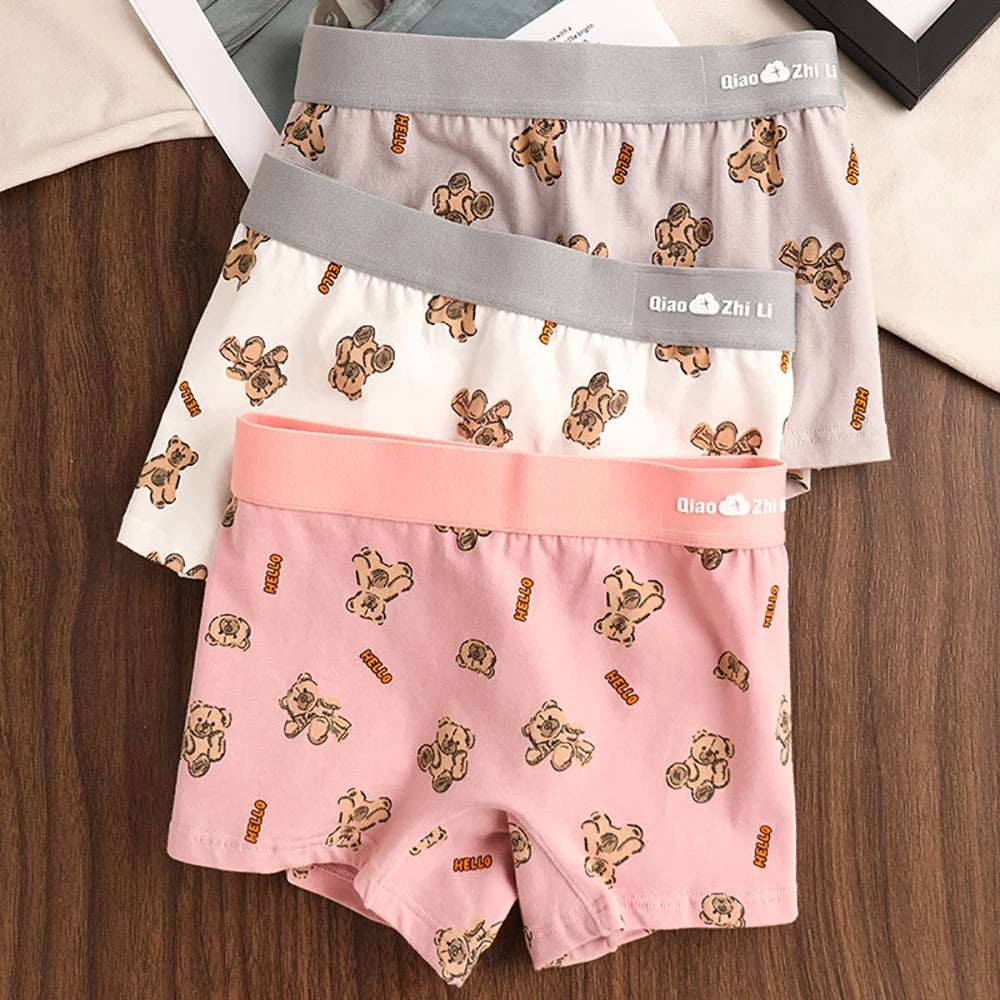 Women's Cotton Panties - Mid-Rise Boyshorts 3PCS Pack | Breathable Antibacterial Underwear - ZOOMNSTORE