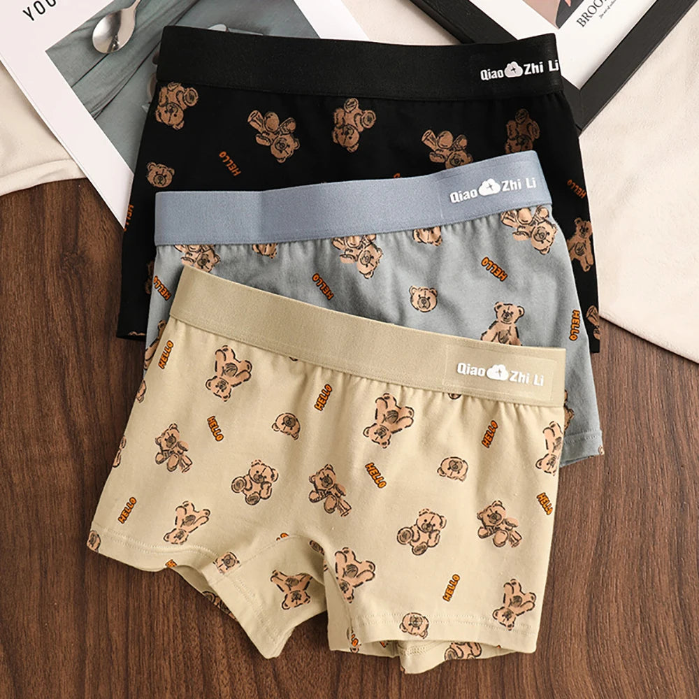 Women's Cotton Panties - Mid-Rise Boyshorts 3PCS Pack | Breathable Antibacterial Underwear - ZOOMNSTORE