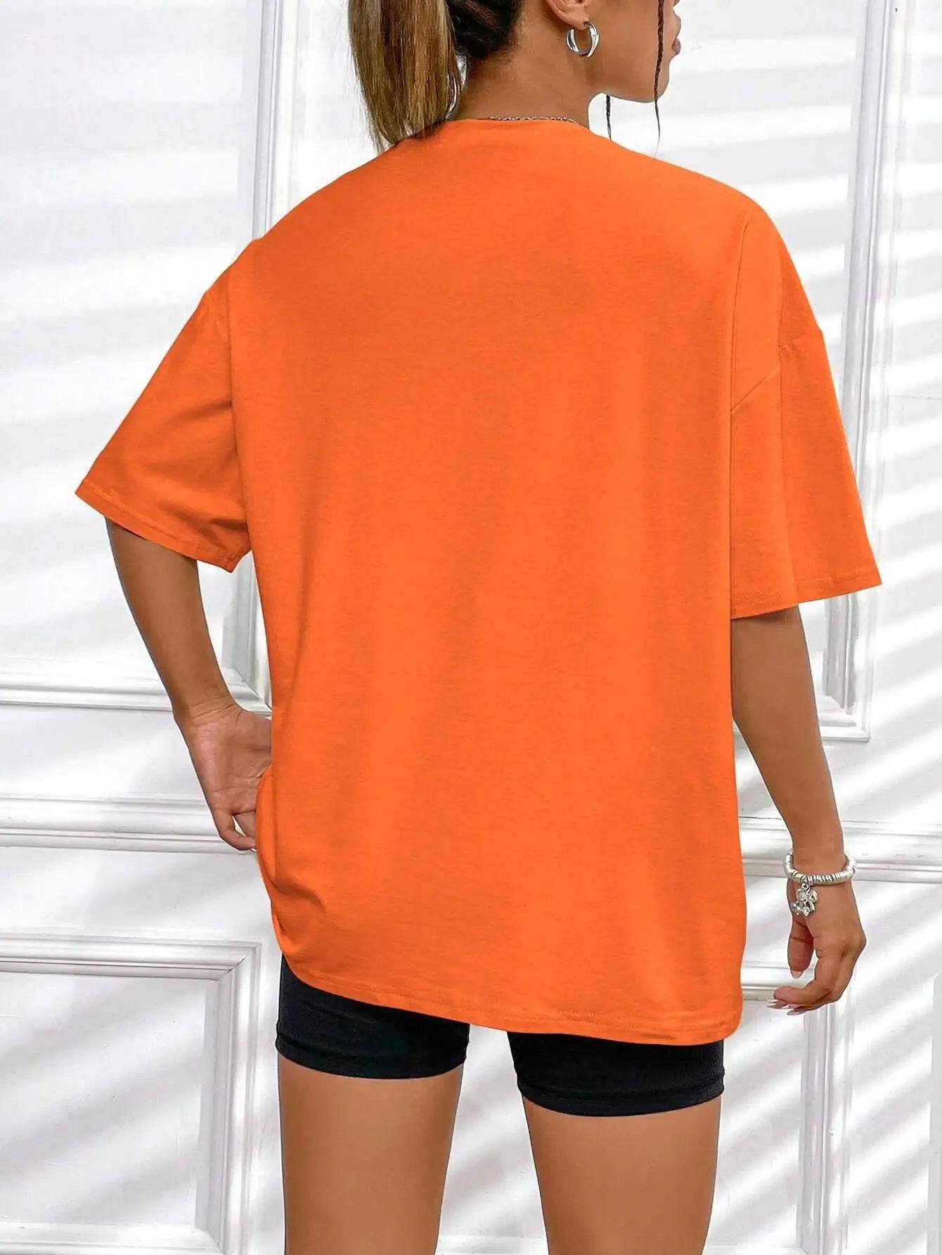 Casual Oversized Womens T-Shirt - Simple Love Printed Summer Tee - ZOOMNSTORE