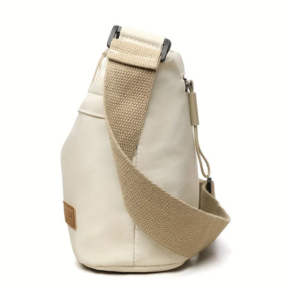 Women's Crossbody Bag - Nylon Shoulder Purse with Adjustable Strap & Multi Zipper Closure - ZOOMNSTORE