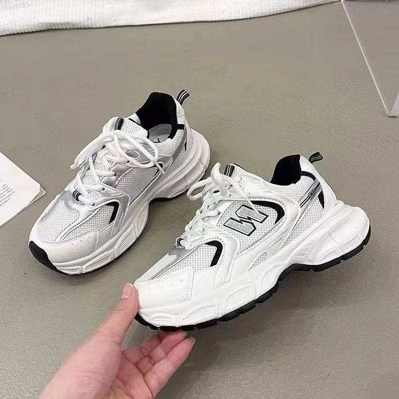 Women's Dad Shoes - Platform Sneakers | Breathable Mesh Running Shoes For Casual Training - ZOOMNSTORE