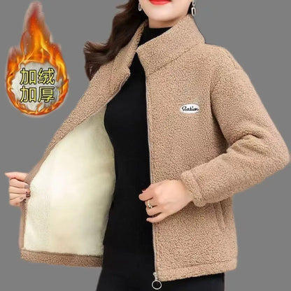 Women's Fleece Jacket - Polar Fleece Coat With Thick Zipper Liner | Warm Winter Outerwear - ZOOMNSTORE