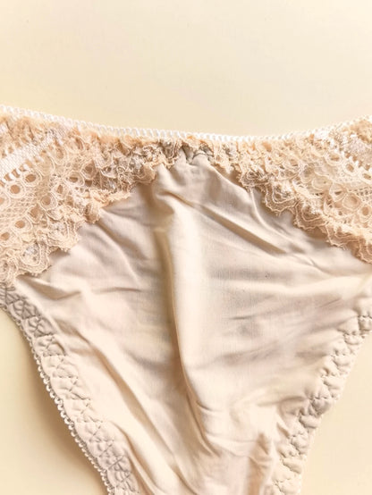 Women's G-String Panties - Comfortable Snug Fit Low Rise Lace Patchwork Design - ZOOMNSTORE