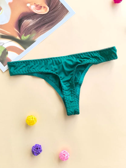 Women's G-String Panties - Comfortable Snug Fit Low Rise Lace Patchwork Design - ZOOMNSTORE