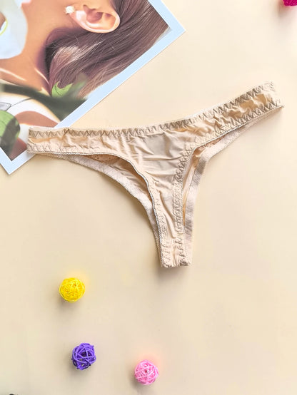 Women's G-String Panties - Comfortable Snug Fit Low Rise Lace Patchwork Design - ZOOMNSTORE