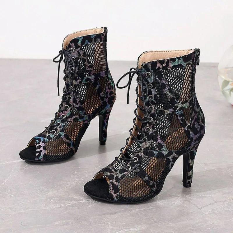 Women's High Heel Sandals - Ballroom Sandals With Thin Heel | Open Toe Heels - ZOOMNSTORE