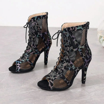 Women's High Heel Sandals - Ballroom Sandals With Thin Heel | Open Toe Heels - ZOOMNSTORE
