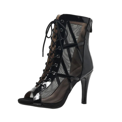 Women's High Heel Sandals - Ballroom Sandals With Thin Heel | Open Toe Heels - ZOOMNSTORE