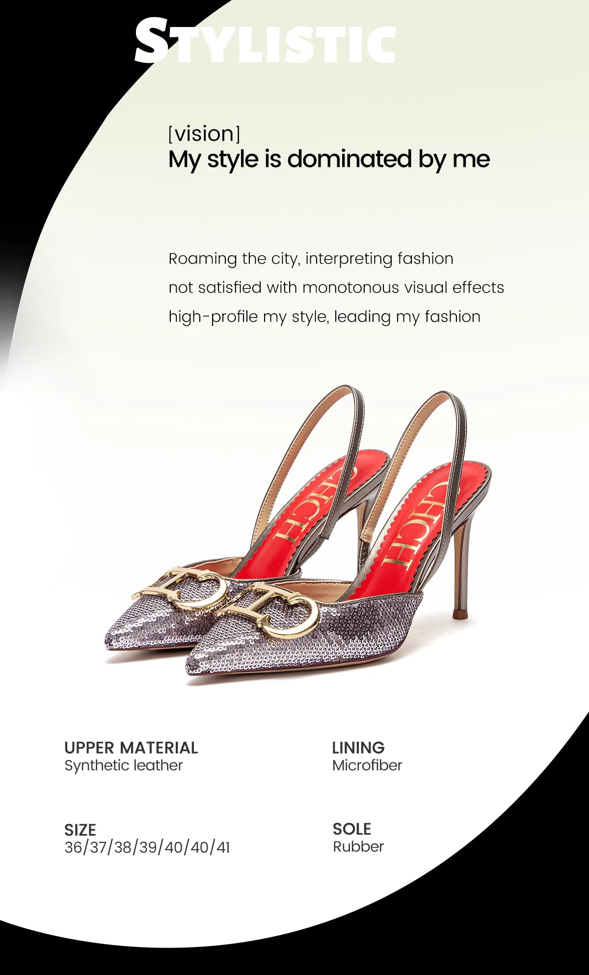 Women's High Heels - Strappy Pointed Toe Pumps With 9cm Thin Heel Platform - ZOOMNSTORE