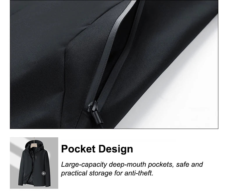 Women's Hiking Fleece Jacket | Warm Waterproof Windbreaker 3 In 1 Thermal Outdoor Camping Coat - ZOOMNSTORE