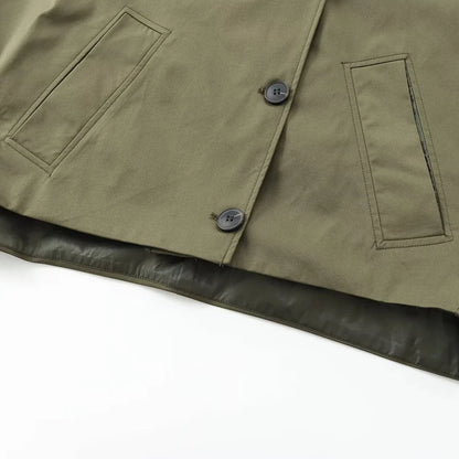 HXAO Green Warm Winter Hooded Jackets Women's 2024 Autumn Outdoor Oversized Bomber Jacket Coats Demi-Season Windbreak Outerwears - ZOOMNSTORE