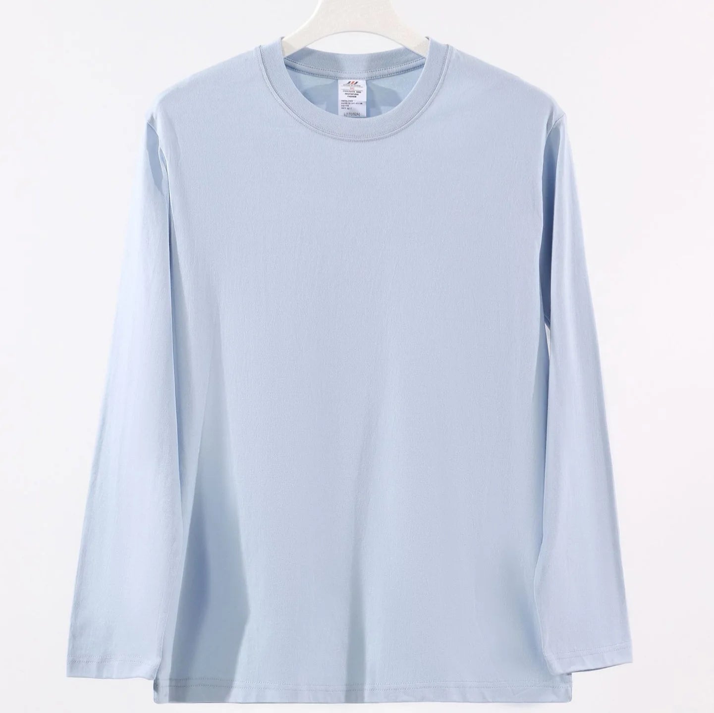 Women's Long Sleeve T-Shirt – Cotton Casual Streetwear Harajuku Style Solid White Tee - ZOOMNSTORE