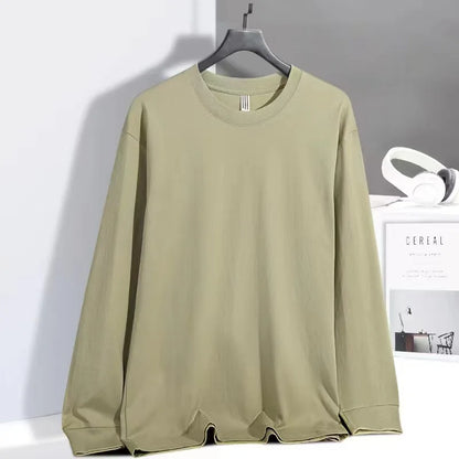 Women's Long Sleeve T-Shirt – Cotton Casual Streetwear Harajuku Style Solid White Tee - ZOOMNSTORE