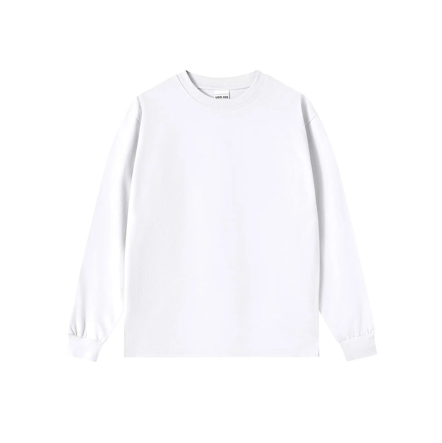 Women's Long Sleeve T-Shirt – Cotton Casual Streetwear Harajuku Style Solid White Tee - ZOOMNSTORE