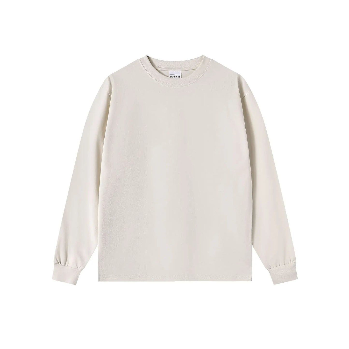 Women's Long Sleeve T-Shirt – Cotton Casual Streetwear Harajuku Style Solid White Tee - ZOOMNSTORE