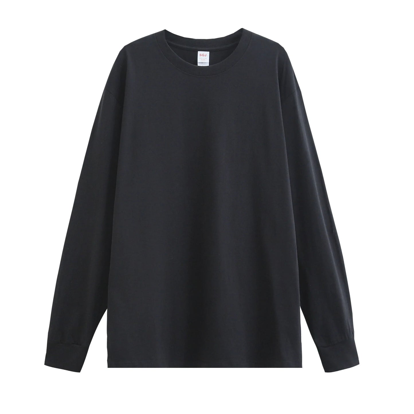 Women's Long Sleeve T-Shirt – Cotton Casual Streetwear Harajuku Style Solid White Tee - ZOOMNSTORE