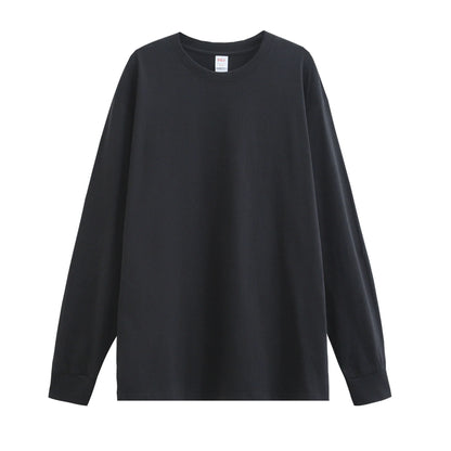 Women's Long Sleeve T-Shirt – Cotton Casual Streetwear Harajuku Style Solid White Tee - ZOOMNSTORE