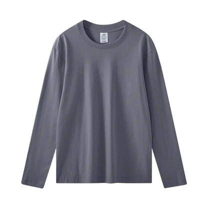 Women's Long Sleeve T-Shirt – Cotton Casual Streetwear Harajuku Style Solid White Tee - ZOOMNSTORE