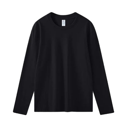Women's Long Sleeve T-Shirt – Cotton Casual Streetwear Harajuku Style Solid White Tee - ZOOMNSTORE