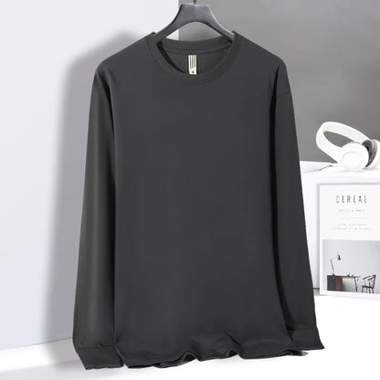 Women's Long Sleeve T-Shirt – Cotton Casual Streetwear Harajuku Style Solid White Tee - ZOOMNSTORE