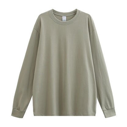 Women's Long Sleeve T-Shirt – Cotton Casual Streetwear Harajuku Style Solid White Tee - ZOOMNSTORE
