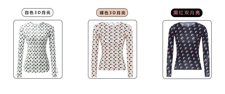 Women's Long Sleeve T-Shirt - Slim Fit Cotton Polyester Casual Tops | Breathable Mesh - ZOOMNSTORE