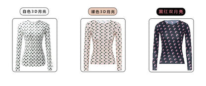 Women's Long Sleeve T-Shirt - Slim Fit Cotton Polyester Casual Tops | Breathable Mesh - ZOOMNSTORE