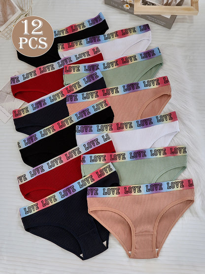 Women's Low Waist Panties – Ribbed Triangle Briefs | Soft Cotton Comfortable Underwear - ZOOMNSTORE
